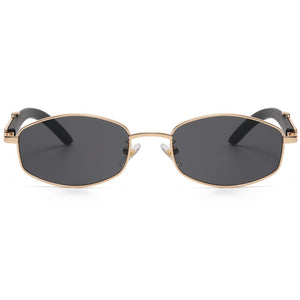 Peekaboo men retro sunglasses vintage women metal blue brown female male sun glasses uv400 2023  summer style
