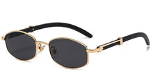 Load image into Gallery viewer, Peekaboo men retro sunglasses vintage women metal blue brown female male sun glasses uv400 2023  summer style