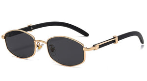 Peekaboo men retro sunglasses vintage women metal blue brown female male sun glasses uv400 2023  summer style