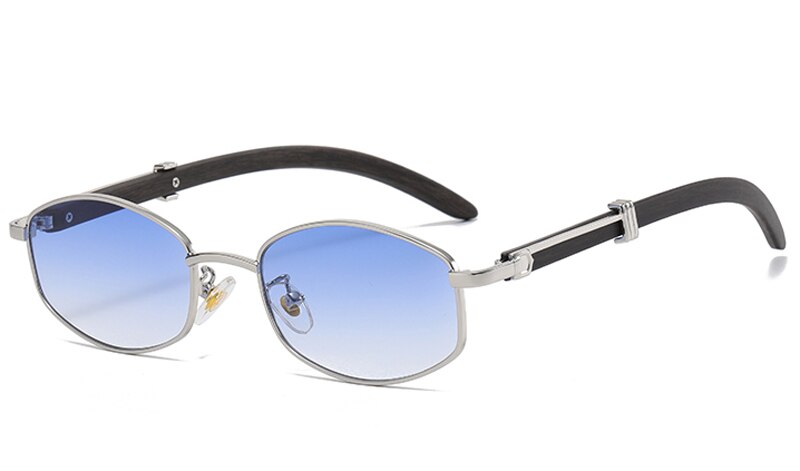 Peekaboo men retro sunglasses vintage women metal blue brown female male sun glasses uv400 2023  summer style
