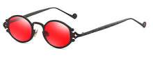 Carica l&#39;immagine nel visualizzatore di Gallery, Peekaboo mens occhiali da sole ovali uomo 2023 stile punk rosso donna occhiali da sole retro rotondo oro nero struttura in metallo UV400 