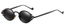 Carica l&#39;immagine nel visualizzatore di Gallery, Peekaboo mens occhiali da sole ovali uomo 2023 stile punk rosso donna occhiali da sole retro rotondo oro nero struttura in metallo UV400 