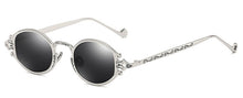 Carica l&#39;immagine nel visualizzatore di Gallery, Peekaboo mens occhiali da sole ovali uomo 2023 stile punk rosso donna occhiali da sole retro rotondo oro nero struttura in metallo UV400 
