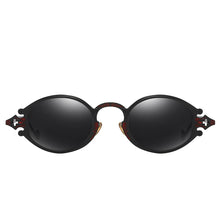 Carica l&#39;immagine nel visualizzatore di Gallery, Peekaboo mens occhiali da sole ovali uomo 2023 stile punk rosso donna occhiali da sole retro rotondo oro nero struttura in metallo UV400 