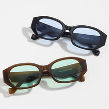 Load image into Gallery viewer, Peekaboo mens oval sunglasses retro vintage green brown polygon square sun glasses for women uv400 summer style 2023