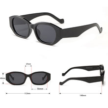 Load image into Gallery viewer, Peekaboo mens oval sunglasses retro vintage green brown polygon square sun glasses for women uv400 summer style 2023