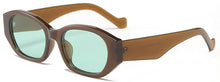 Load image into Gallery viewer, Peekaboo mens oval sunglasses retro vintage green brown polygon square sun glasses for women uv400 summer style 2023