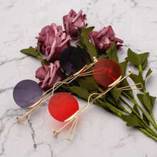 Load image into Gallery viewer, Peekaboo mens round sunglasses vintage party red gold circle frameless sun glasses for women gold metal uv400