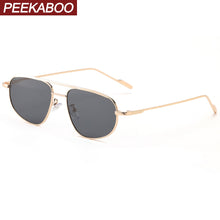 Carica l&#39;immagine nel visualizzatore di Gallery, Peekaboo metal frame oval sunglasses for men double bridge women sun glasses uv400 green gold  2023 winter gifts