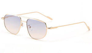 Peekaboo metal frame oval sunglasses for men double bridge women sun glasses uv400 green gold  2023 winter gifts