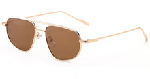 Carica l&#39;immagine nel visualizzatore di Gallery, Peekaboo metal frame oval sunglasses for men double bridge women sun glasses uv400 green gold  2023 winter gifts