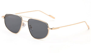 Peekaboo metal frame oval sunglasses for men double bridge women sun glasses uv400 green gold  2023 winter gifts