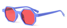 Load image into Gallery viewer, Peekaboo octagon sunglasses women brand designer vintage polygon black brown red small sun glasses female male uv400