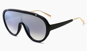 Peekaboo one piece sunglasses women oversized selling mens goggles brown white sun glasses male 2023 summer uv400
