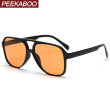 Load image into Gallery viewer, Peekaboo orange  sunglasses for men big frame green ladies sun glasses uv400 female 2023 PC frame summer accessories