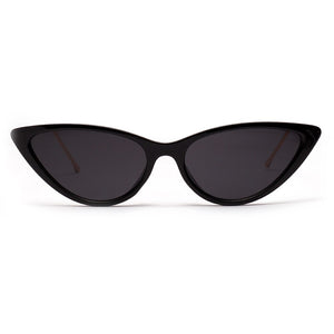 Peekaboo retro cat eye sunglasses white women's half metal frame small sun glasses female black leopard eyewear ladies
