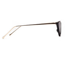Load image into Gallery viewer, Peekaboo retro cat eye sunglasses white women&#39;s half metal frame small sun glasses female black leopard eyewear ladies