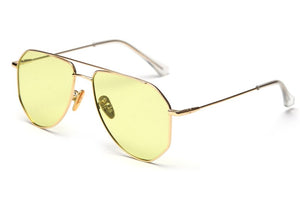 Peekaboo retro oversized sunglasses polarized uv400 metal  irregular women sun glasses for men 2023 year gifts