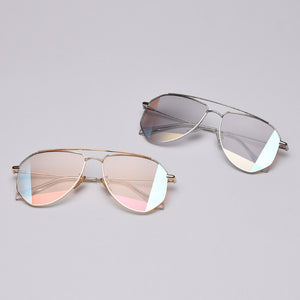 Peekaboo retro oversized sunglasses polarized uv400 metal  irregular women sun glasses for men 2023 year gifts