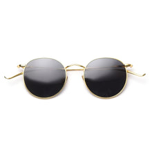 Carica l&#39;immagine nel visualizzatore di Gallery, Peekaboo retro style metal sunglasses round men gold frame male sun glasses polarized women 2023 summer uv400 black brown