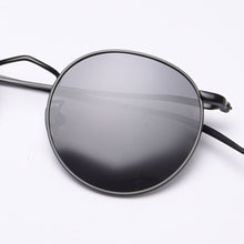 Carica l&#39;immagine nel visualizzatore di Gallery, Peekaboo retro style metal sunglasses round men gold frame male sun glasses polarized women 2023 summer uv400 black brown