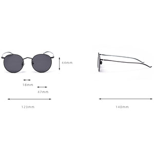 Peekaboo retro style metal sunglasses round men gold frame male sun glasses polarized women 2023 summer uv400 black brown