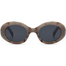 Load image into Gallery viewer, Peekaboo retro style oval sunglasses for women uv400 summer glasses female 2023 black leopard selling birthday gift ladies