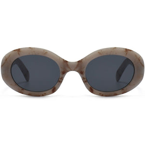 Peekaboo retro style oval sunglasses for women uv400 summer glasses female 2023 black leopard selling birthday gift ladies