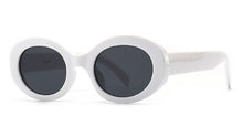 Load image into Gallery viewer, Peekaboo retro style oval sunglasses for women uv400 summer glasses female 2023 black leopard selling birthday gift ladies