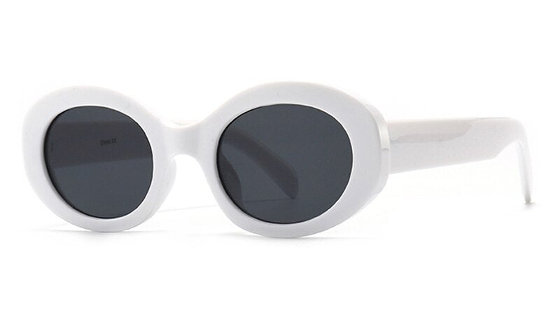 Peekaboo retro style oval sunglasses for women uv400 summer glasses female 2023 black leopard selling birthday gift ladies
