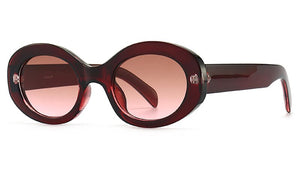 Peekaboo retro style oval sunglasses for women uv400 summer glasses female 2023 black leopard selling birthday gift ladies