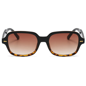 Peekaboo rivet full frame sun glasses for women black leopard brown small frame square sunglasses for men 2023 uv400