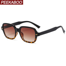 Load image into Gallery viewer, Peekaboo rivet full frame sun glasses for women black leopard brown small frame square sunglasses for men 2023 uv400