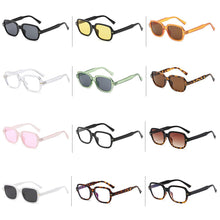 Load image into Gallery viewer, Peekaboo rivet full frame sun glasses for women black leopard brown small frame square sunglasses for men 2023 uv400