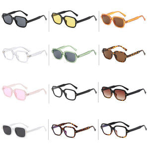 Peekaboo rivet full frame sun glasses for women black leopard brown small frame square sunglasses for men 2023 uv400