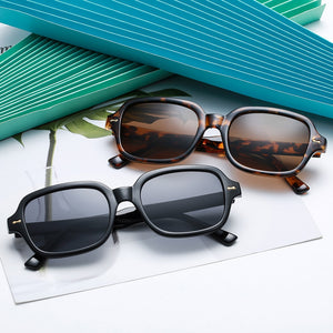 Peekaboo rivet full frame sun glasses for women black leopard brown small frame square sunglasses for men 2023 uv400