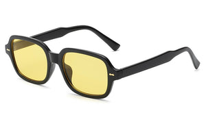 Peekaboo rivet full frame sun glasses for women black leopard brown small frame square sunglasses for men 2023 uv400