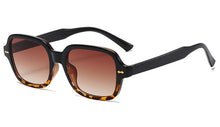 Load image into Gallery viewer, Peekaboo rivet full frame sun glasses for women black leopard brown small frame square sunglasses for men 2023 uv400