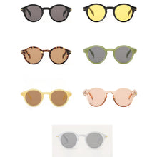 Carica l&#39;immagine nel visualizzatore di Gallery, Peekaboo round sun glasses retro woman 2023 uv400 female green yellow sunglasses for men selling drop ship male gifts