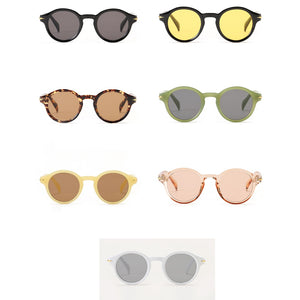 Peekaboo round sun glasses retro woman 2023 uv400 female green yellow sunglasses for men selling drop ship male gifts