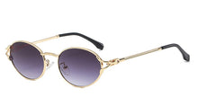 Load image into Gallery viewer, Peekaboo small frame oval sunglasses for men metal gold male ladies sun glasses uv400  2023 summer style