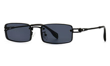 Load image into Gallery viewer, Peekaboo small rectangular sunglasses for men uv400 full metal male retro sun glasses for women 2023 blue brown