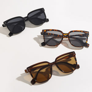 Peekaboo square glasses for women leopard brown uv400 ladies big frame sunglasses for men 2023 male gift items drop ship