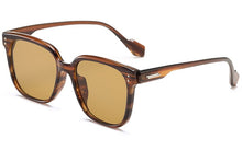 Load image into Gallery viewer, Peekaboo square glasses for women leopard brown uv400 ladies big frame sunglasses for men 2023 male gift items drop ship