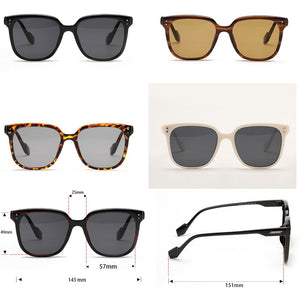 Peekaboo square glasses for women leopard brown uv400 ladies big frame sunglasses for men 2023 male gift items drop ship
