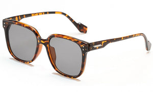 Peekaboo square glasses for women leopard brown uv400 ladies big frame sunglasses for men 2023 male gift items drop ship