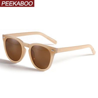 Peekaboo square woman sunglasses for men brown black uv400 ladies sun glasses   2022 spring summer