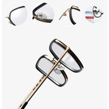 Carica l'immagine nel visualizzatore di Gallery, Peekaboo tr90  big glasses cat eye square clear lens pink woman eyeglasses prescription metal gold gift for ladies
