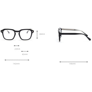 Peekaboo tr90 transparent glasses woman korean style grey black fashioin square glasses frame for men clear lens acetate