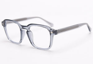 Peekaboo tr90 transparent glasses woman korean style grey black fashioin square glasses frame for men clear lens acetate